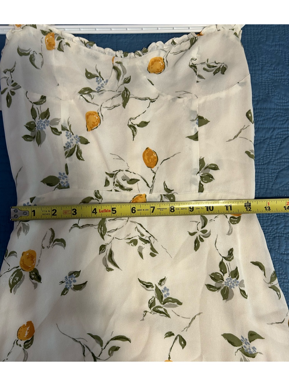 Reformation Christine Citron Mini Dress with Lemon Print - Picture 8 of 13